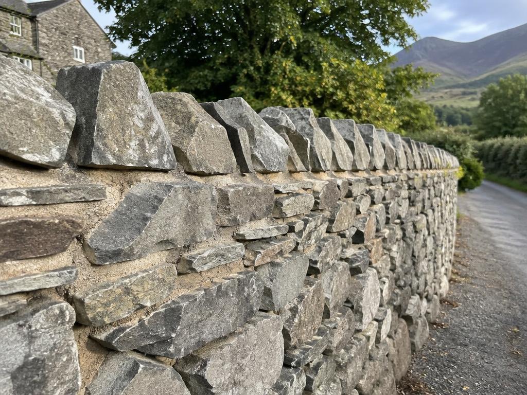 Stone Boundary Wall & Entrance — Llangollen